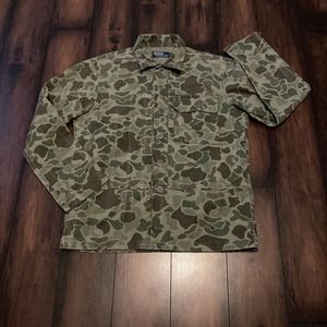 Polo Ralph Lauren Sz Small Camouflage Hunting Jacket Coat Shacket Military Men’s